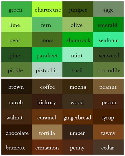 synonyms for the color green.